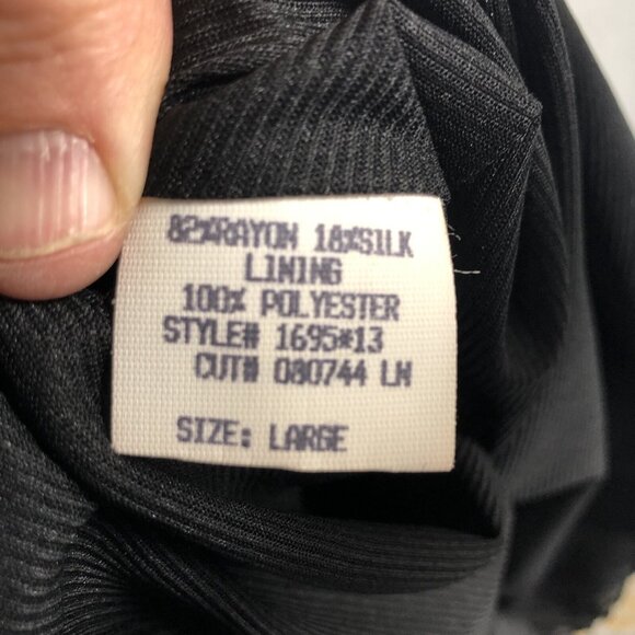 Vintage Lily Dress Womens Large Black Velvet Burnout Whimsigoth Halter Fairy - Picture 8 of 16